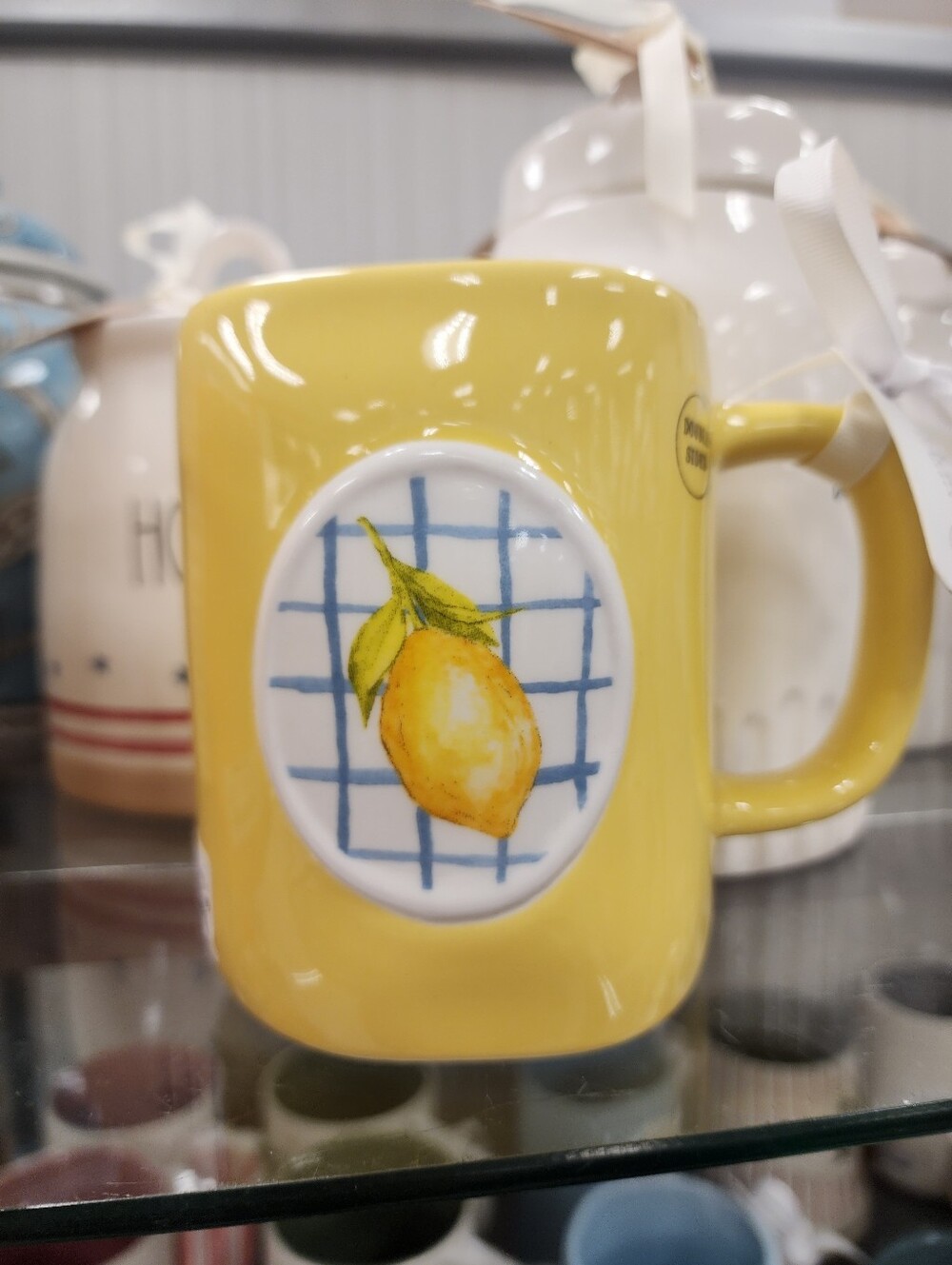 Rae Dunn Lemon Hello Sunshine Yellow Ceramic Mug